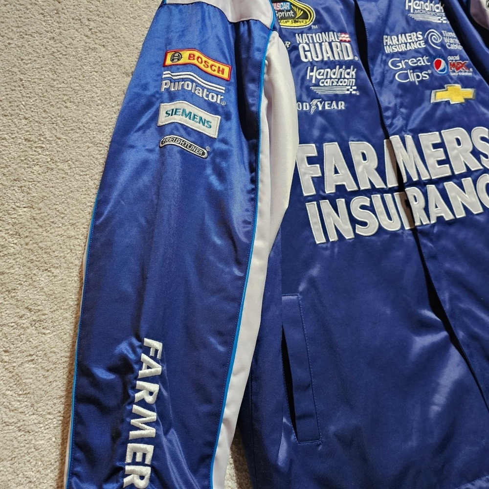 NASCAR Farmers Insurance Racing Jacket 2XL Men's Kasey Kahne Hendrick Motorsport - Picture 10 of 16